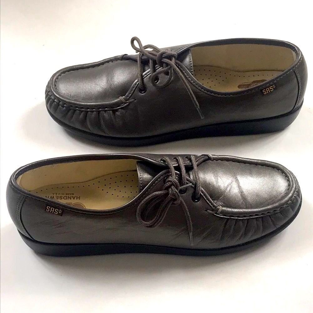 genuine handsewn sas   gray shoes